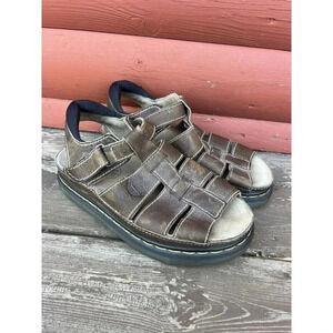 Dr Martens Vintage Leather Fisherman Airwair Chunky Sandals England Mens 12 Y2K